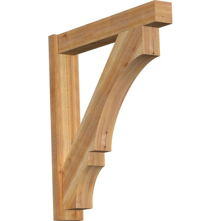 Ekena Millwork Balboa Block Rough Sawn Outlooker, Western Red Cedar, 6"W x 34"D x 38"H OUT06X34X38BOA05RWR